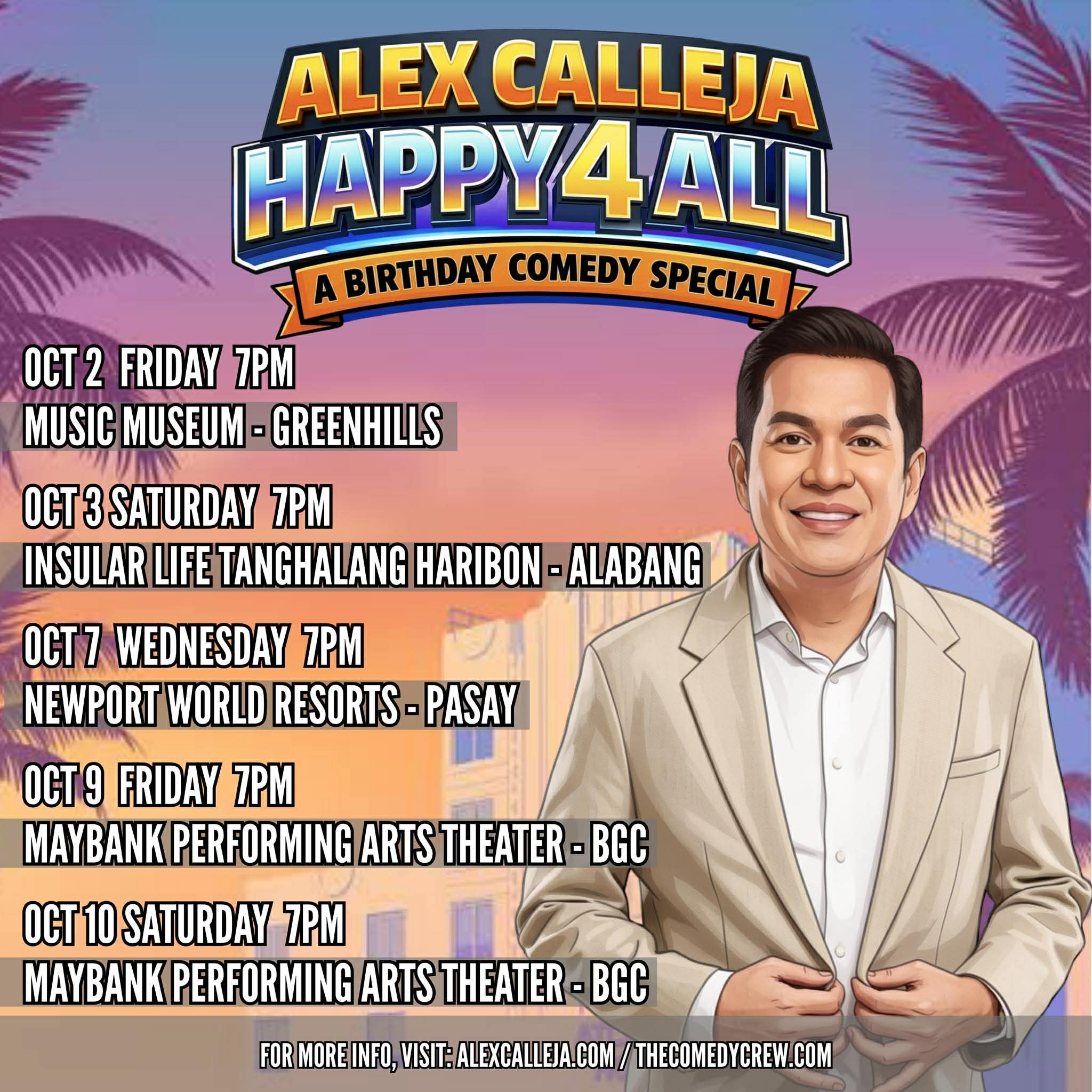 Happy 4All – Alex Calleja Birthday Comedy Special – 2026-10-09 background