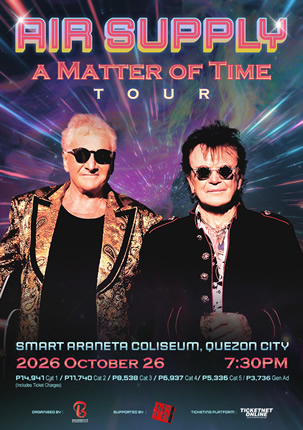AIR SUPPLY — Air Supply A Matter of Time Tour background