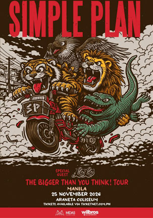 SIMPLE PLAN — THE BIGGER THAN YOU THINK! TOUR background